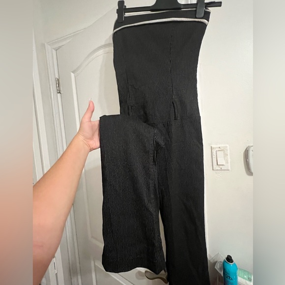 Vintage striped flared leg jumpsuit size S - Picture 3 of 4